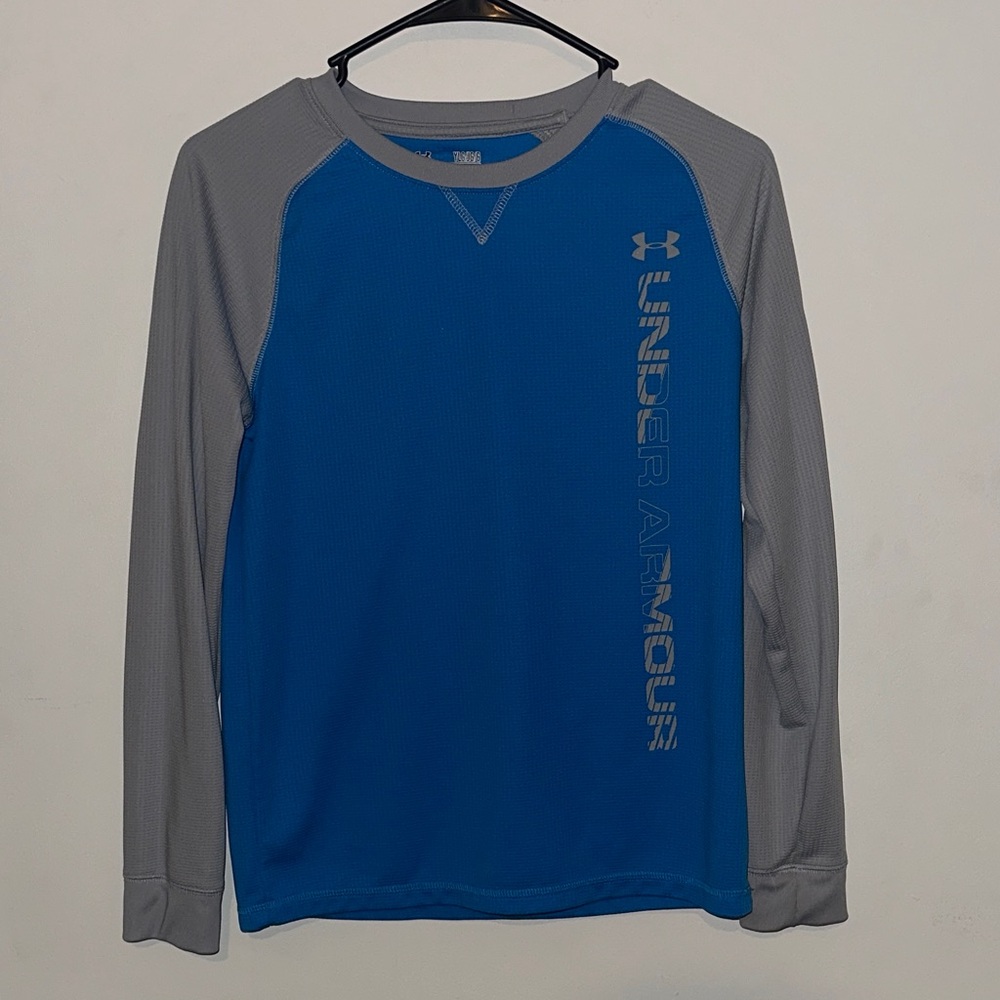 Under Armour Men's Long Sleeve Tee in Blue and Gray
